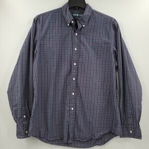 Ralph Lauren plaid button up shirt green and purple size XL